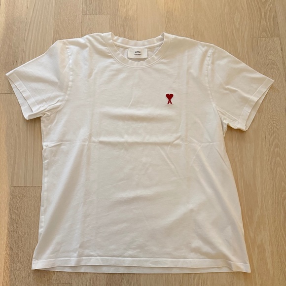 Ami Paris white short sleeve t-shirt - Picture 1 of 7